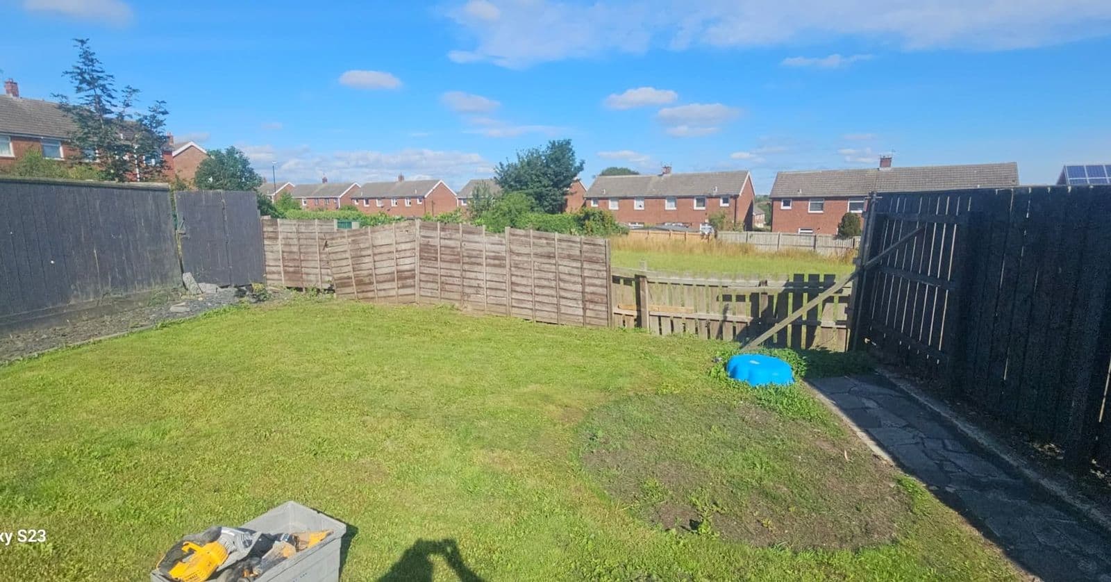 14ft fence and sleeper retaining wall in Boldon, photo 9 of 9
