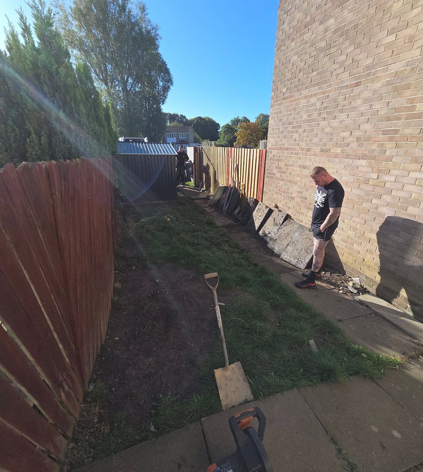 Granite sett garden and path in Killingworth, photo 1 of 12