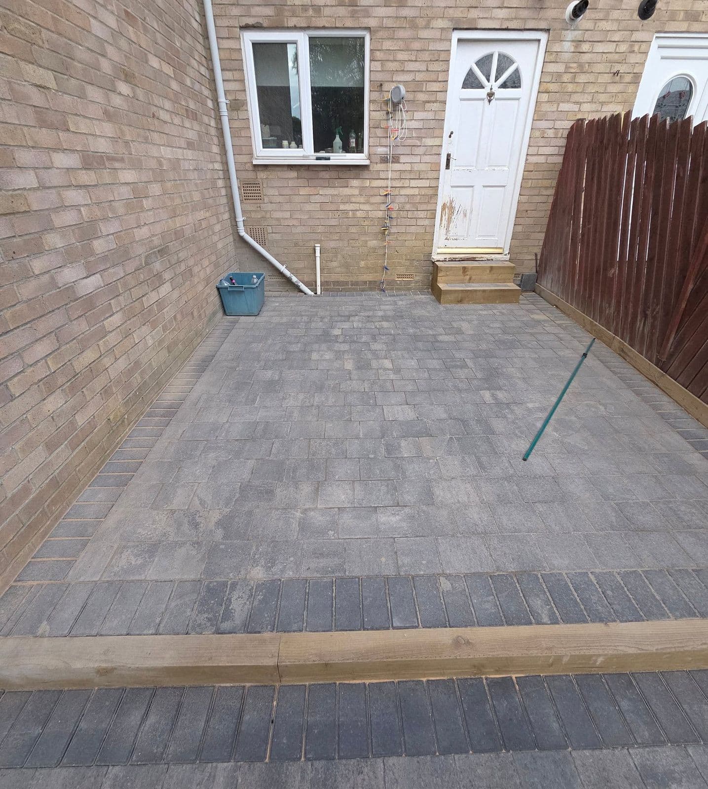 After: Granite sett garden and path in Killingworth