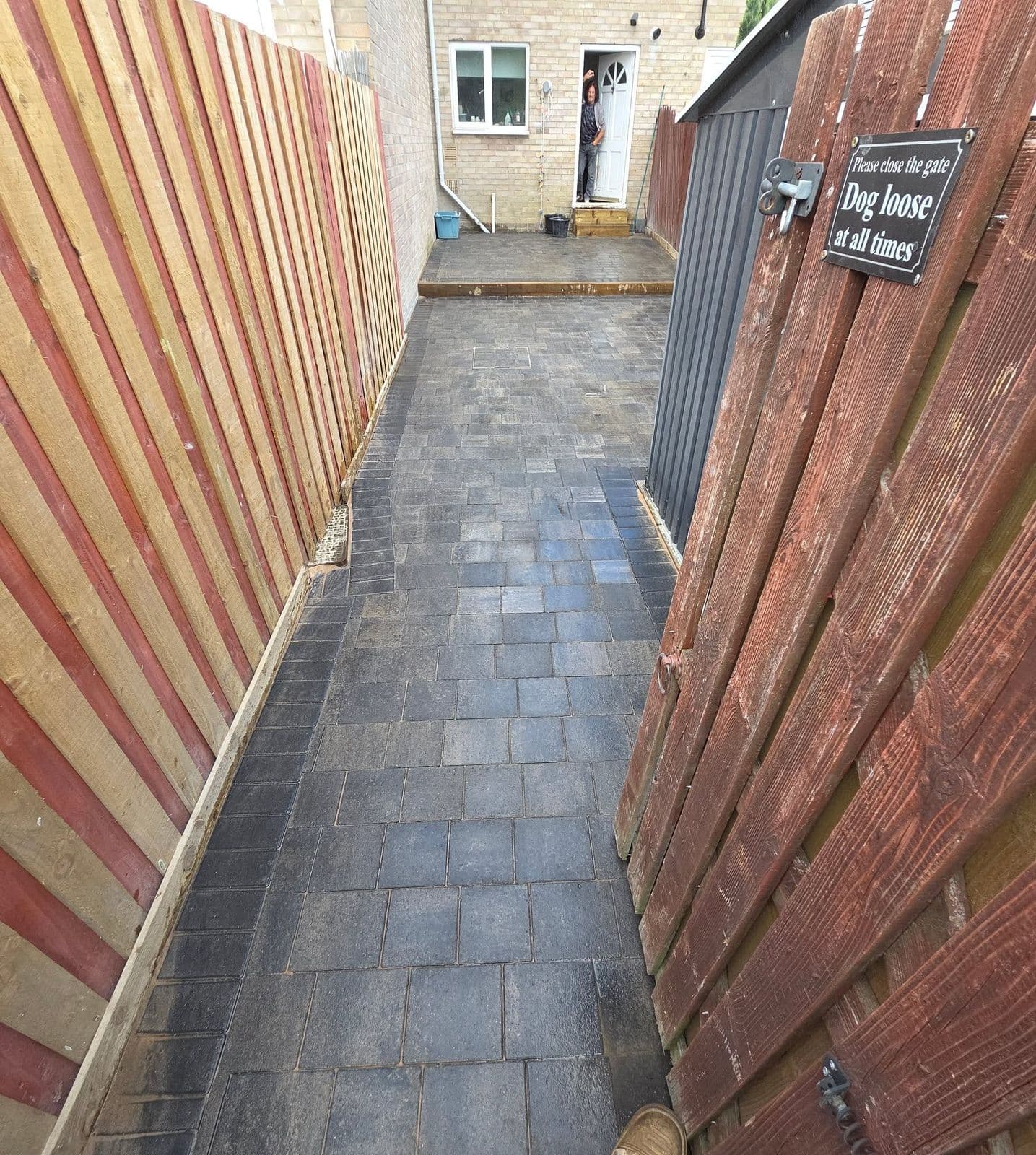 Granite sett garden and path in Killingworth, photo 12 of 12