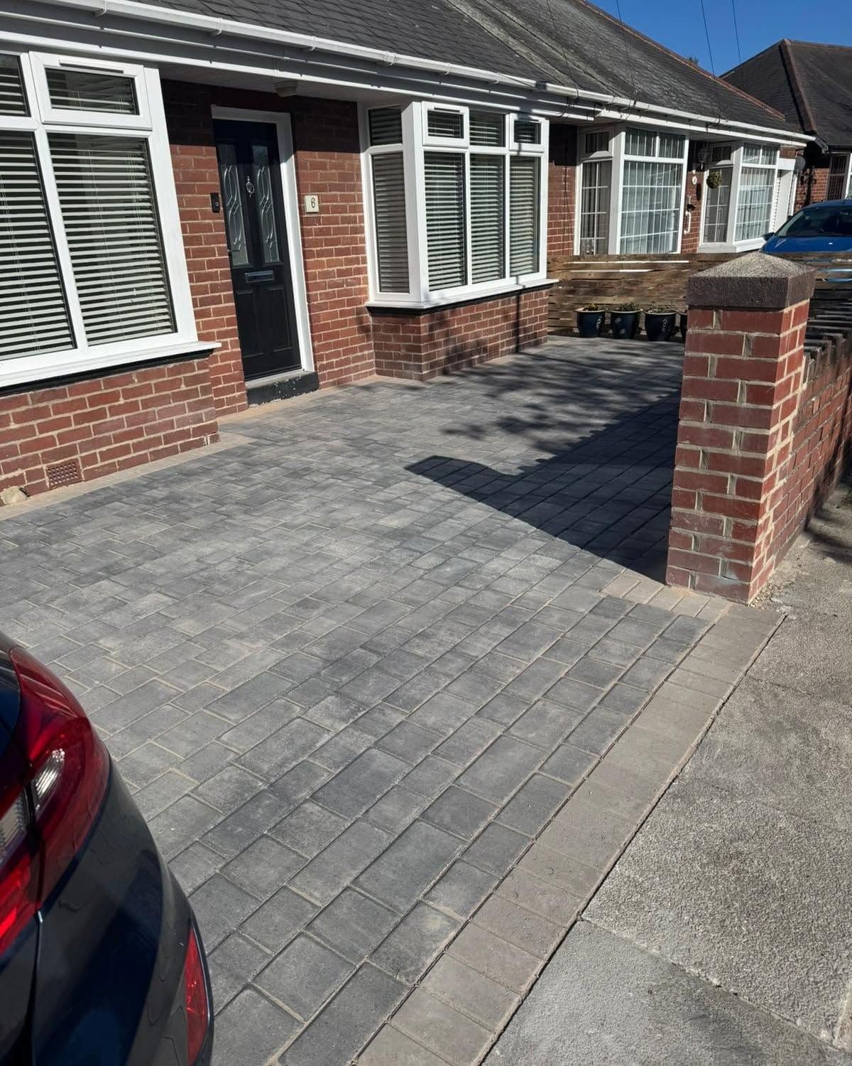 Beamish cobble driveway in Hebburn