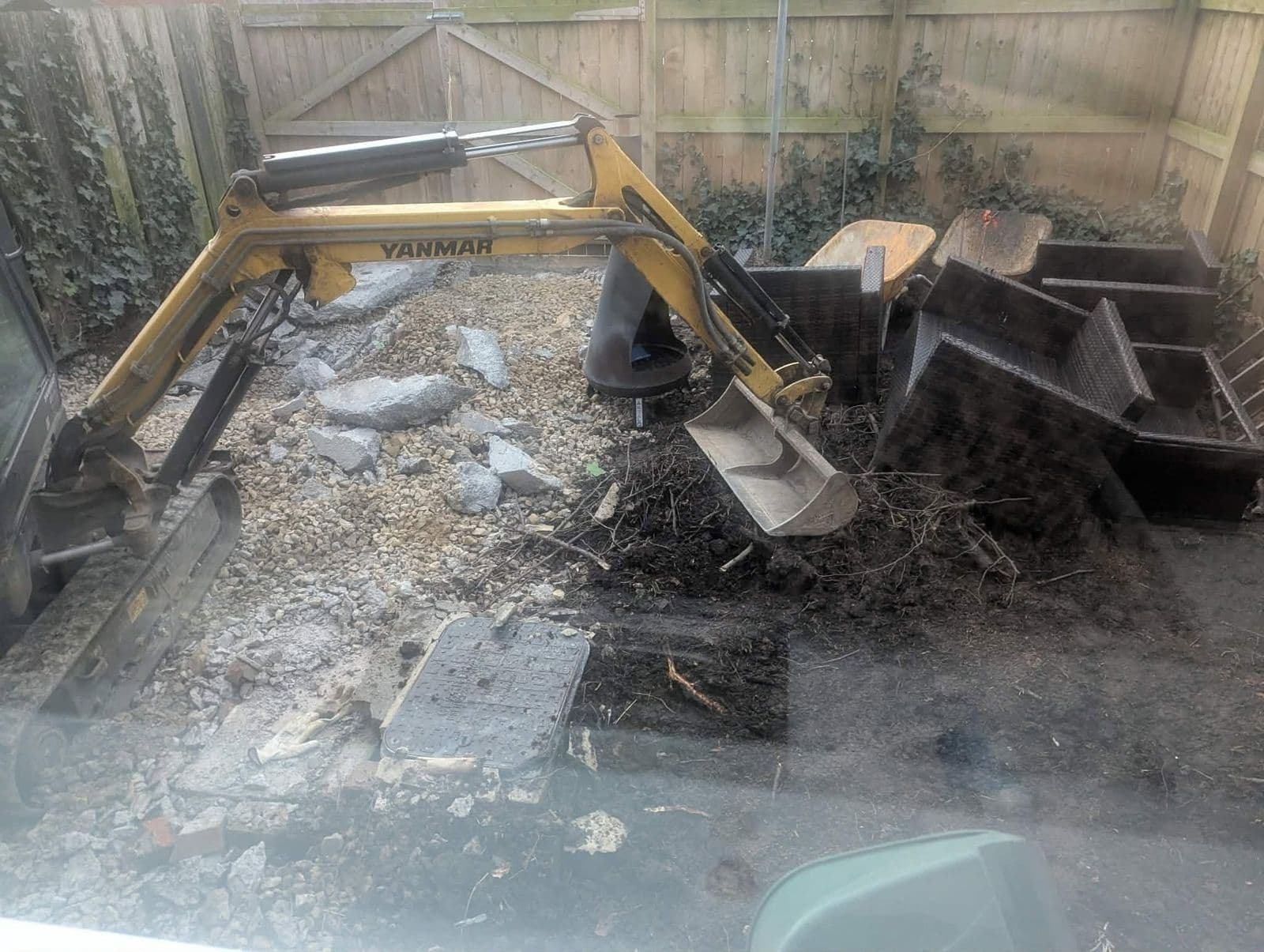 Garden transformation with garden room in Hebburn, photo 6 of 10