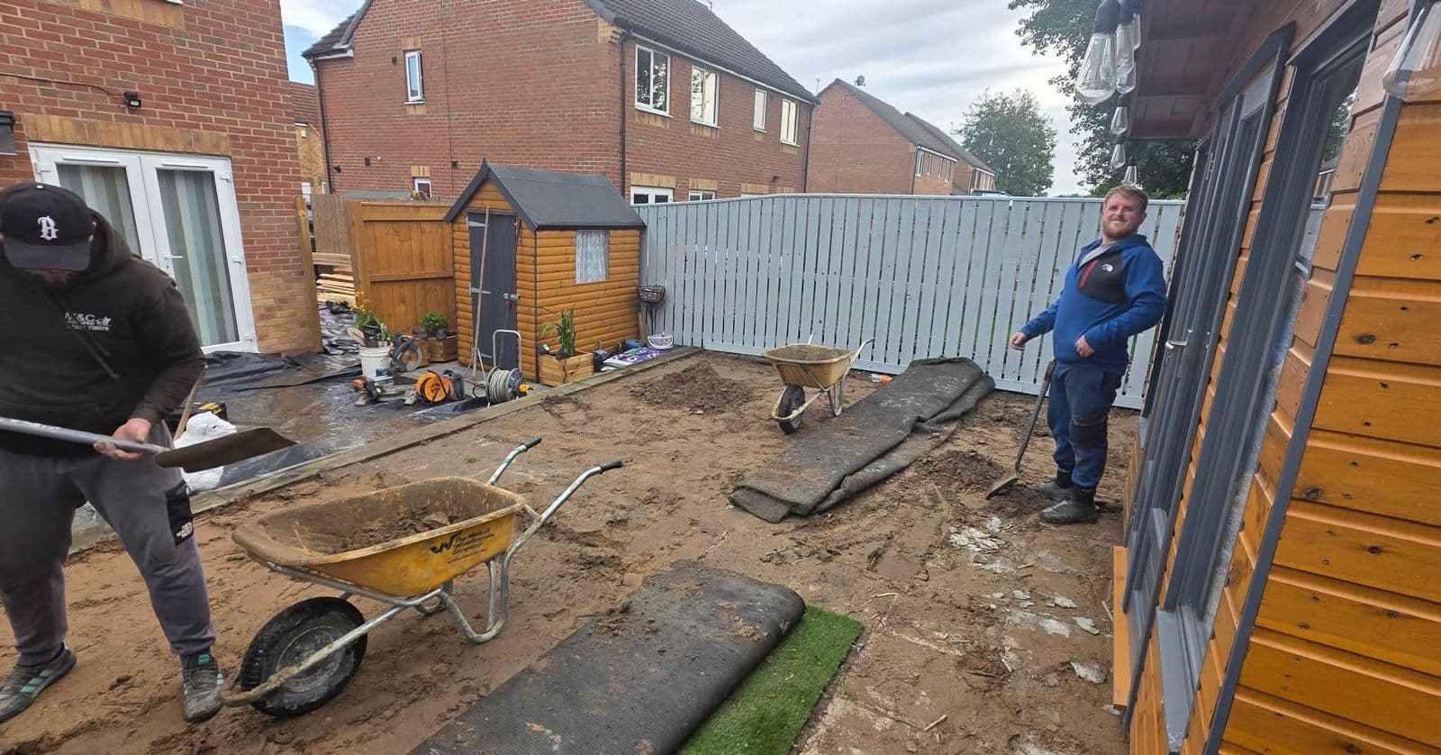 Harvest sandstone, ranch fencing and artificial grass in Hebburn, photo 7 of 8