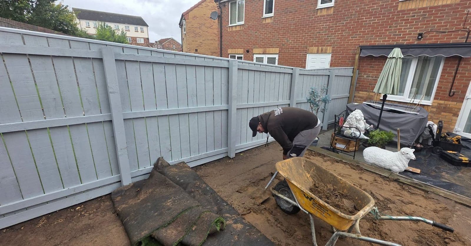 Harvest sandstone, ranch fencing and artificial grass in Hebburn, photo 8 of 8