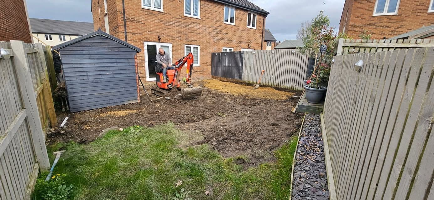 Grey sandstone patio and artificial grass in Jarrow, photo 18 of 27