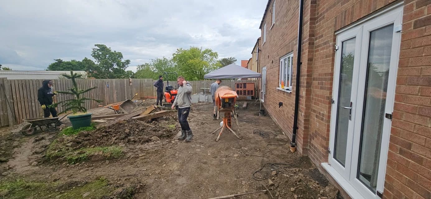 Front and back garden in Indian sandstone in Morpeth, photo 17 of 22