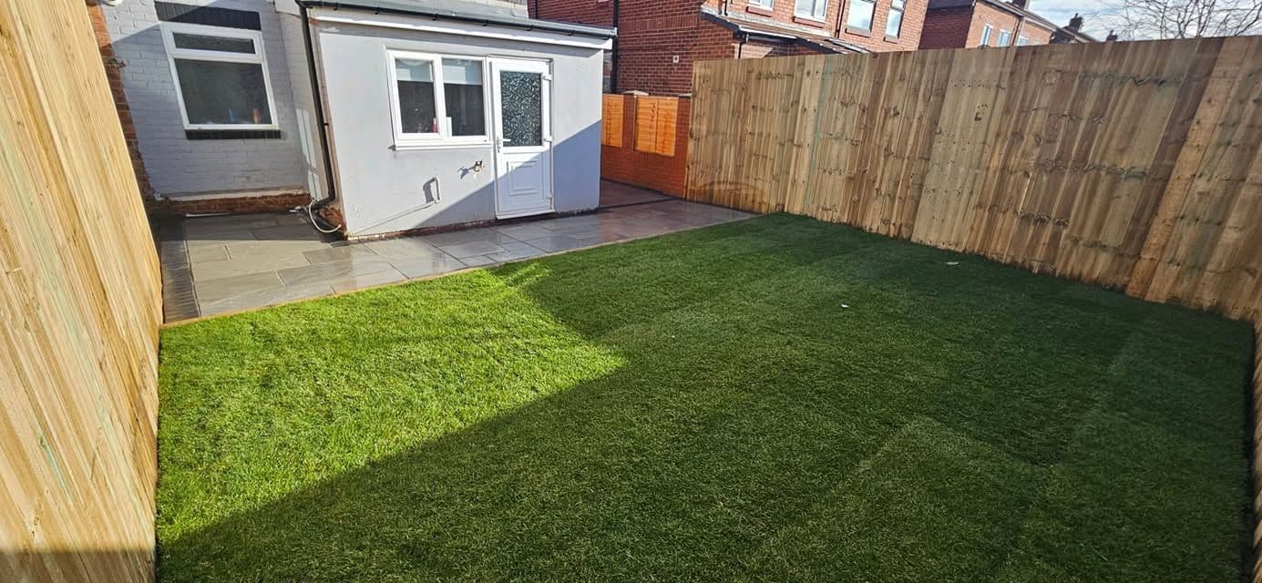 After: Front and back garden makeover