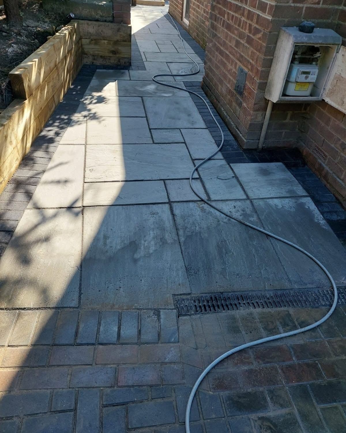 Grey sandstone, sleeper wall and steps in Seaham, photo 4 of 10