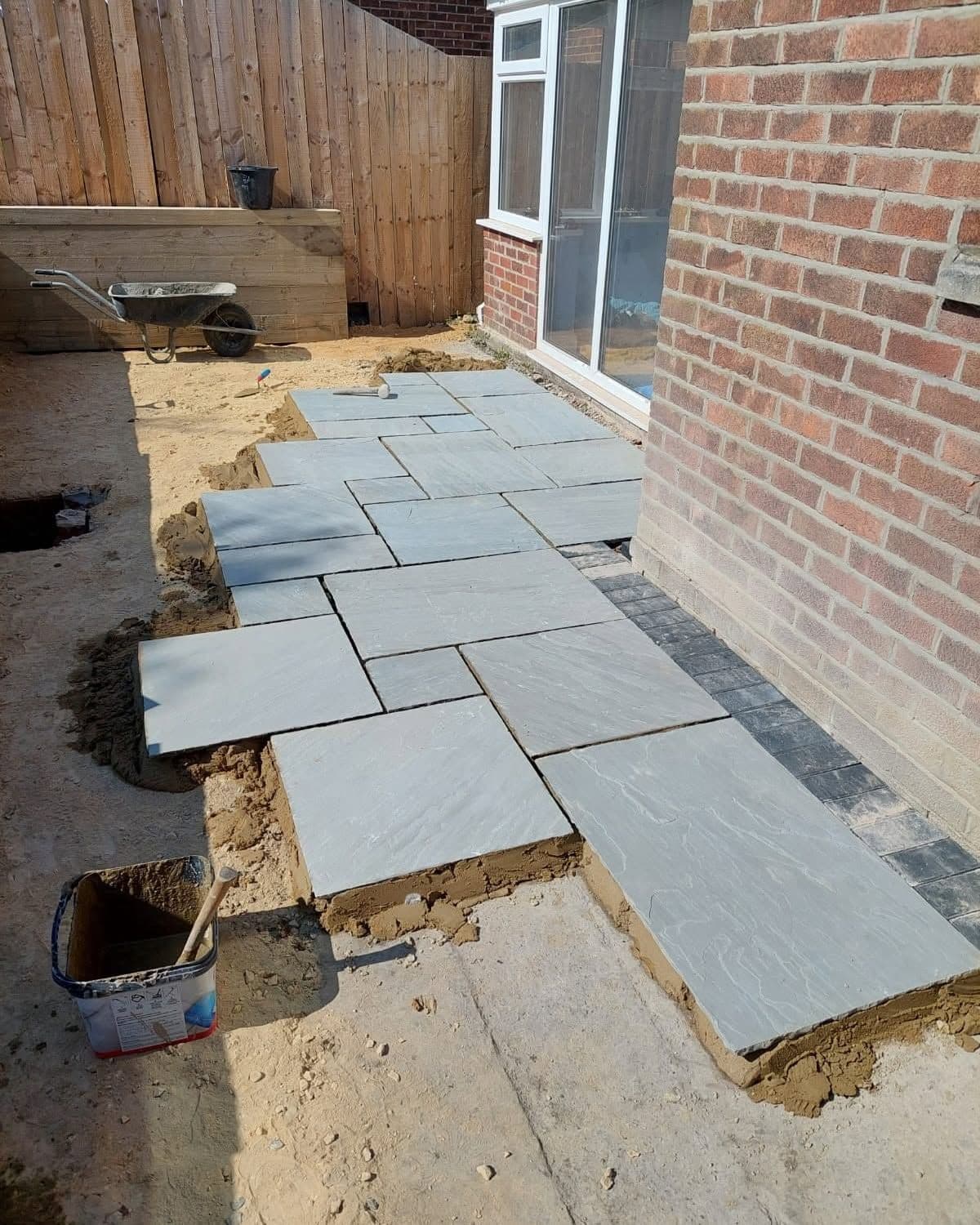 Grey sandstone, sleeper wall and steps in Seaham, photo 5 of 10