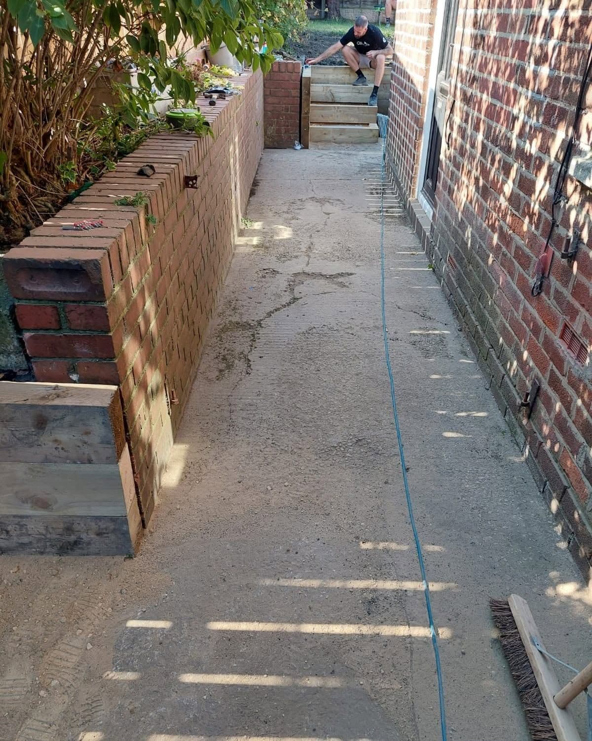 Grey sandstone, sleeper wall and steps in Seaham, photo 7 of 10