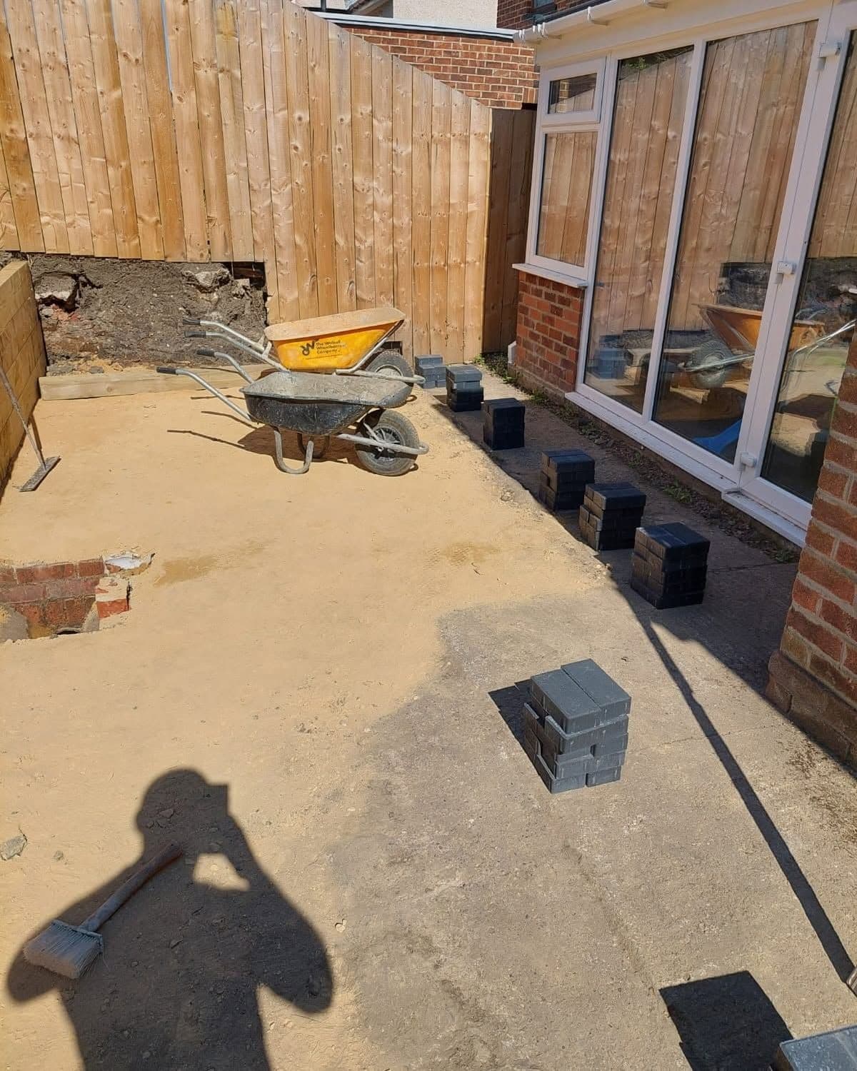 Grey sandstone, sleeper wall and steps in Seaham, photo 9 of 10
