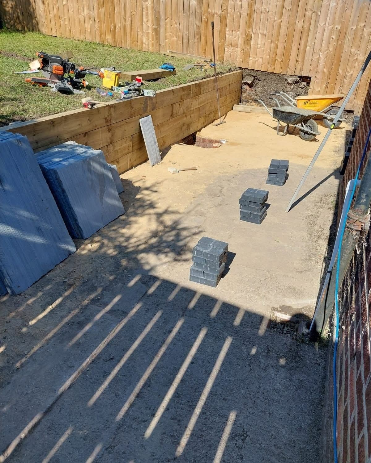 Grey sandstone, sleeper wall and steps in Seaham, photo 10 of 10