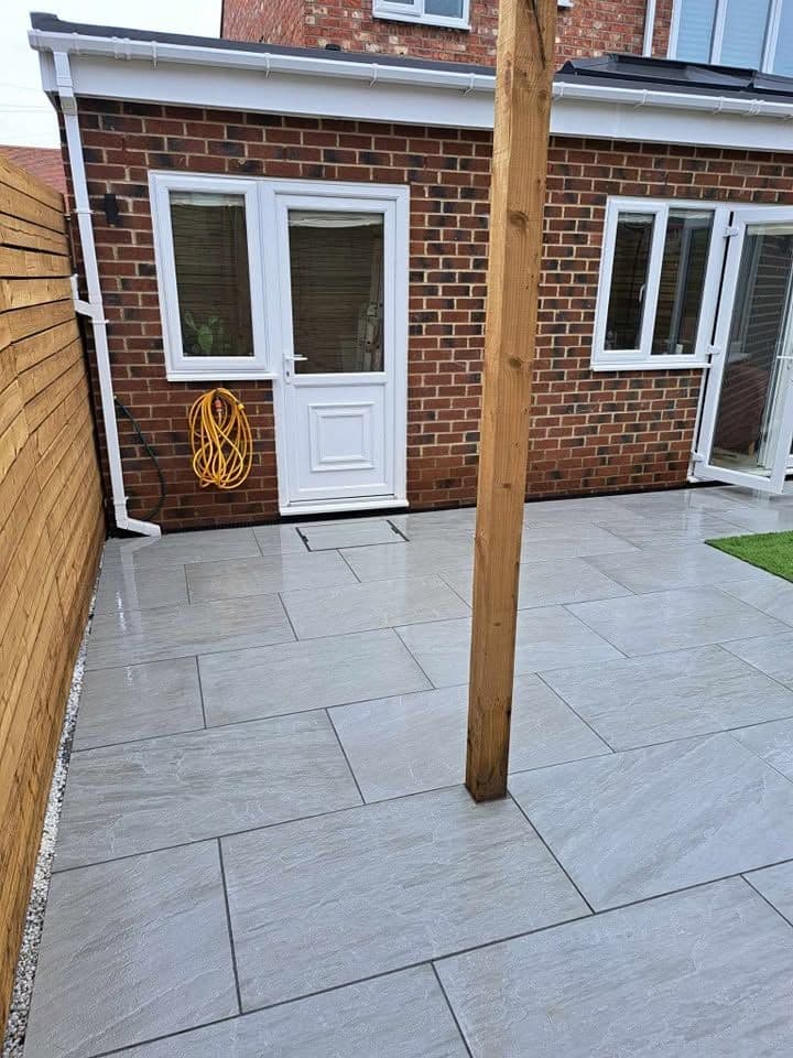 Garden transformation with pergola and artificial grass in South Shields, photo 2 of 21