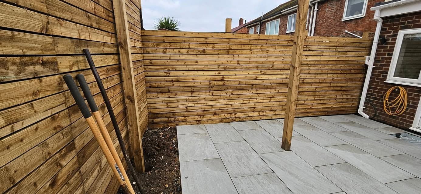 Garden transformation with pergola and artificial grass in South Shields, photo 8 of 21