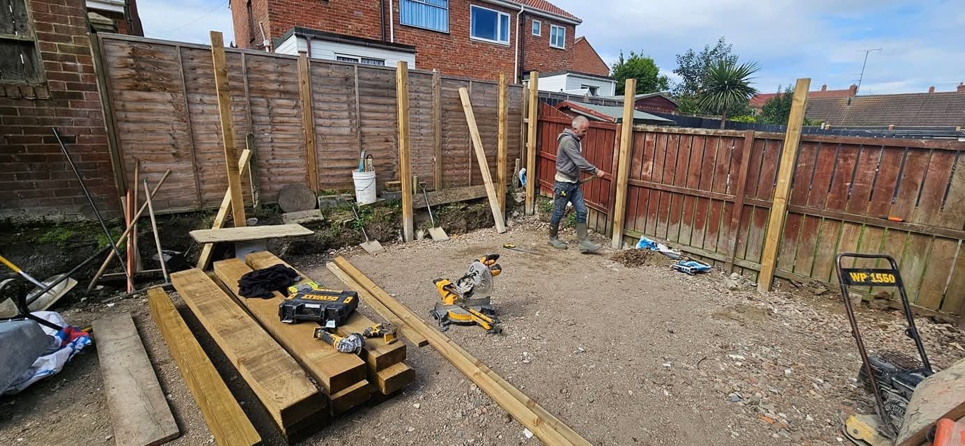 Garden transformation with pergola and artificial grass in South Shields, photo 12 of 21