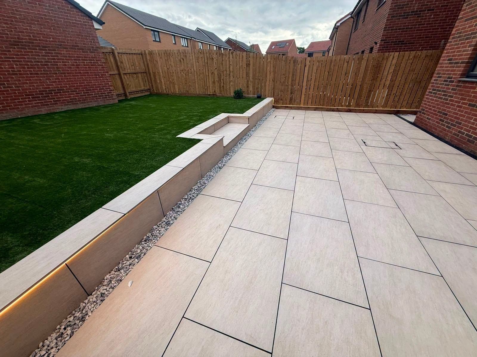 Porcelain, artificial grass and strip lighting in Sunderland